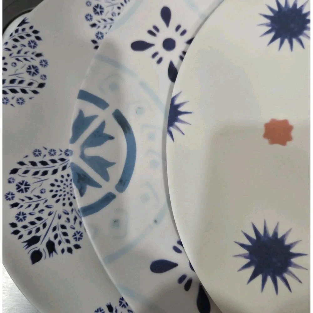 Terrain‎ Melamine Dishes Set/3 Mixed Patterns 10.5